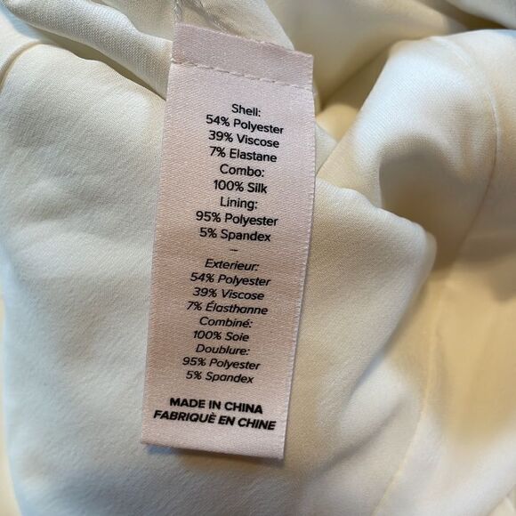 Cinq A Sept Marian Gown Ivory Satin 6 - Picture 9 of 11